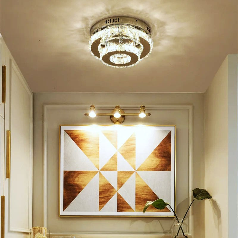 LED осветително тяло CRISTAL Double Circle Еквивалент 200W