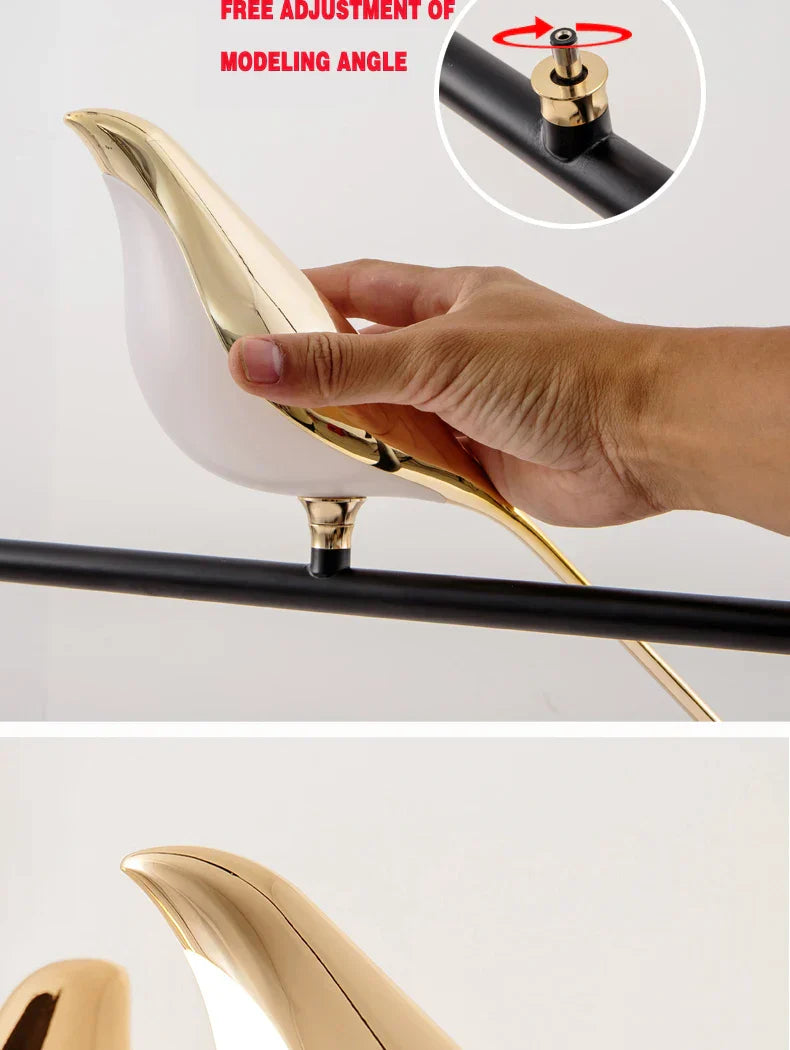 LED осветително тяло Luxury 3 Golden Swallow