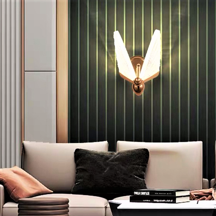 LED аплик 12W Butterfly GOLD