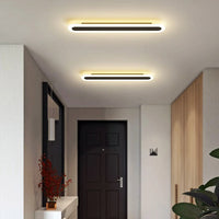 LED аплик линеен 48W 60cm черна еквивалент 300W