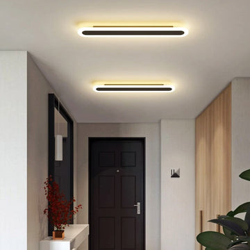 LED аплик линеен 48W 60cm черна еквивалент 300W