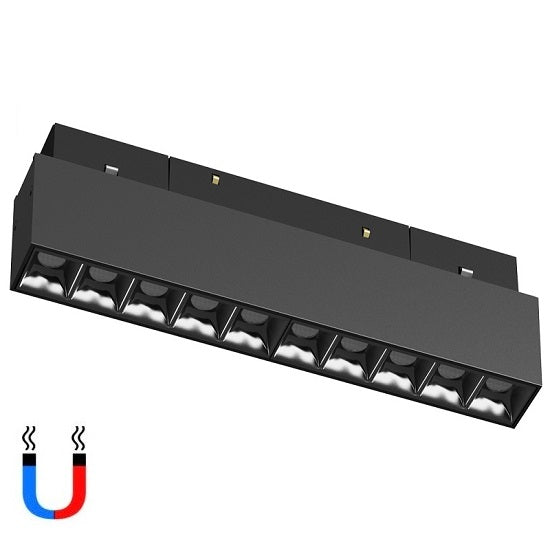 LED спот 12W магнитен линеен черен