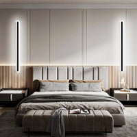 LED аплик линеен 80cm черна еквивалент 400W