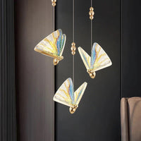 LED осветително тяло Luxury 3 Golden Butterflies