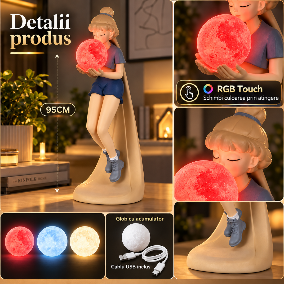 Декоративна статуетка Fairy Tale 95CM с RGB Touch