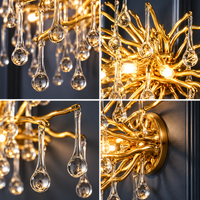 Аплик за стена Cristal Luxury Golden Tears