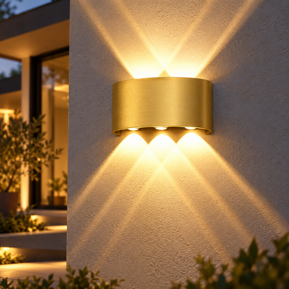 LED аплик 6W TRIO Exterior Gold
