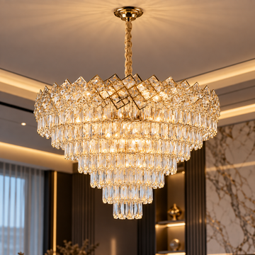 Полилей кристал MALLI Gold ⌀60CM