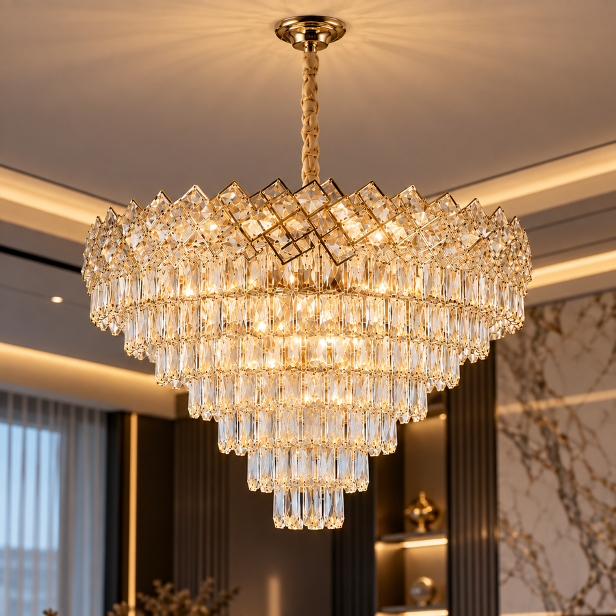 Полилей кристал MALLI Gold ⌀60CM