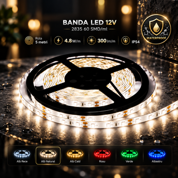 LED лента 2835 60 SMD-ML външна - ролка 5 метра