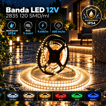 LED лента 2835 120 SMD-ML външна - ролка 5 метра