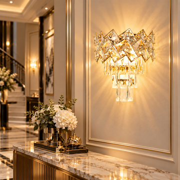 Аплик за стена Malli Gold Cristal