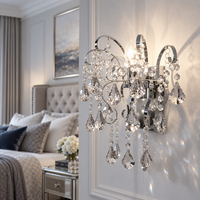 Аплик за стена кристал MONACO Silver