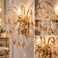 Аплик за стена кристал MONACO Gold