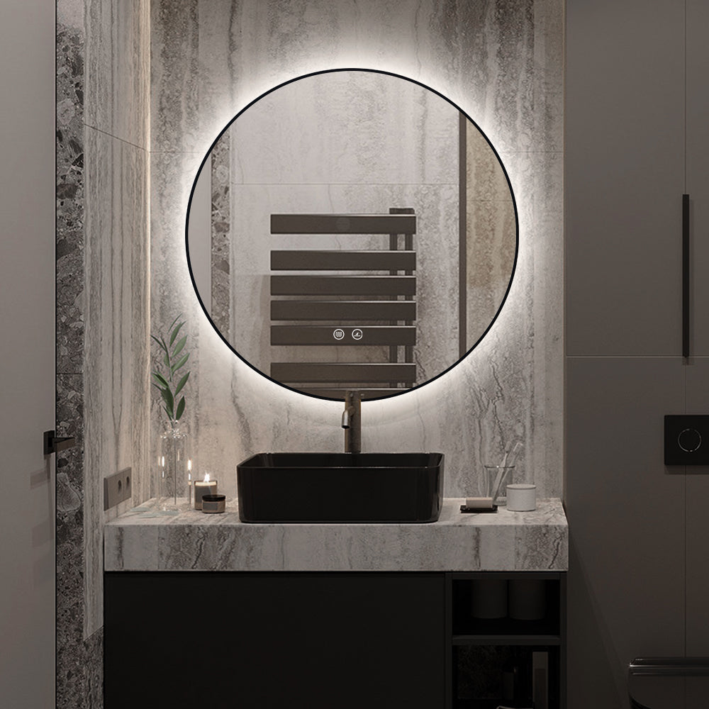 Кръгло LED огледало Ø60cm с функция против замъгляване и Touch