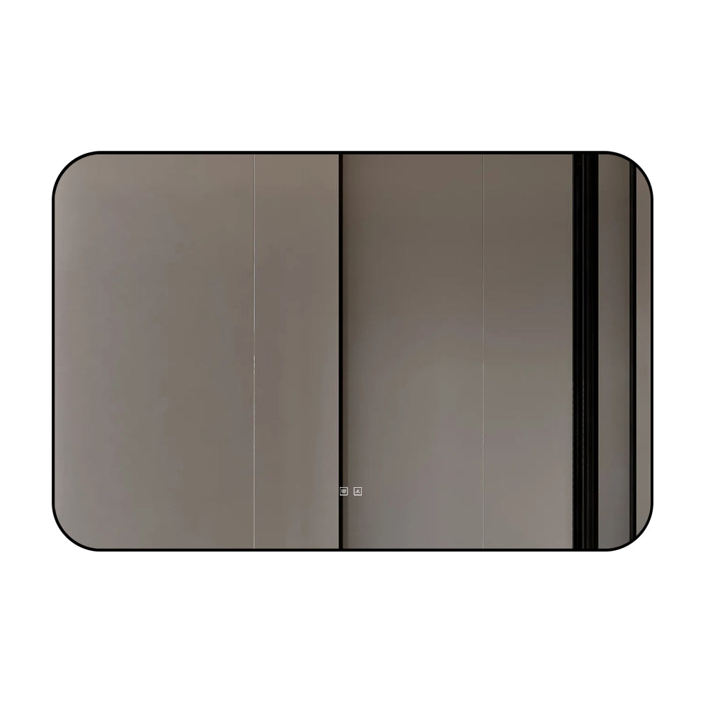 Правоъгълно LED огледало 120x80cm с функция против замъгляване и Touch