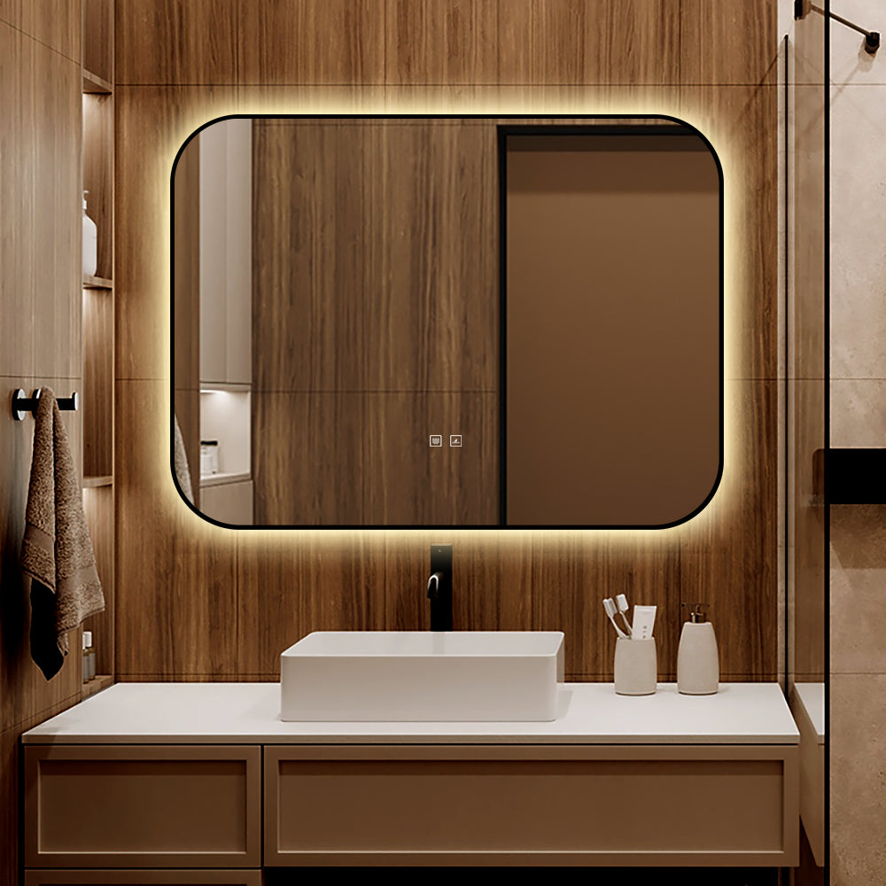 Oglinda LED Dreptunghiulara 80x60cm Functie Dezaburire si Touch LED MIRROR