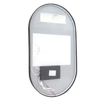 Овално LED огледало с функция против замъгляване, Touch и 3 вида светлина 50x90cm