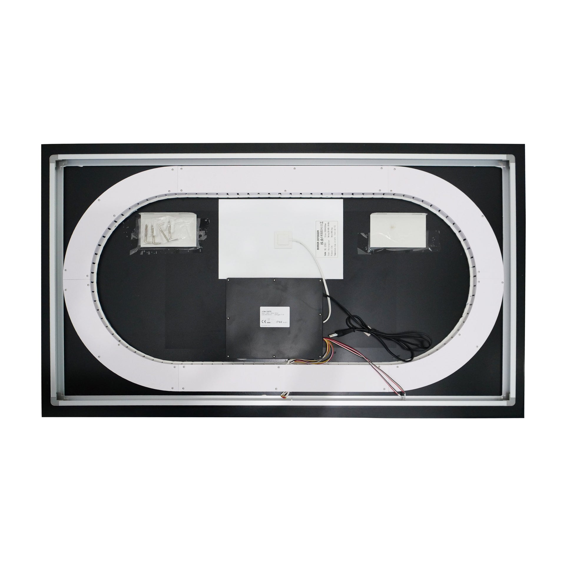 Правоъгълно LED огледало 120x70cm с функция против замъгляване и Touch