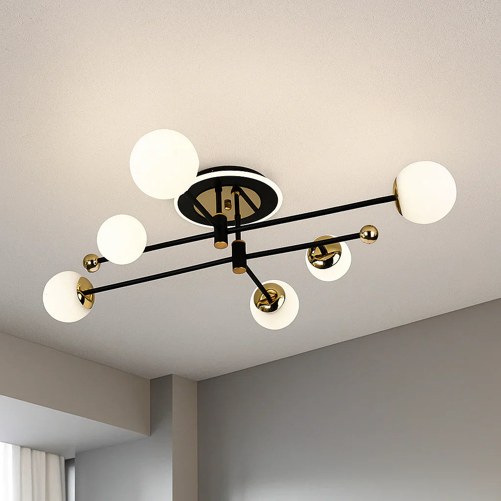LED осветително тяло PIMORA Мат абажур Черен Еквивалент 400W Дистанционно