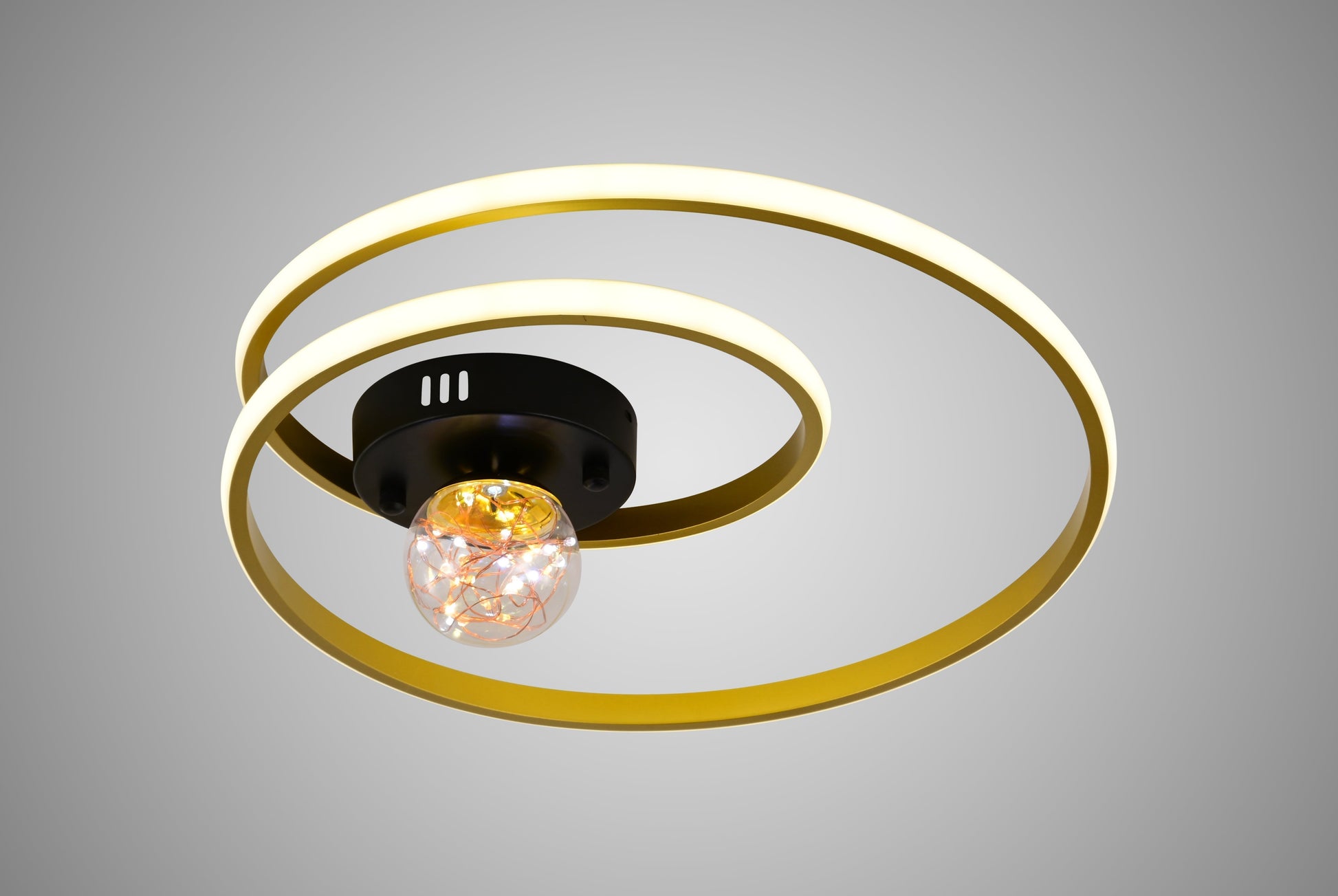 LED осветително тяло 90W Enigma GOLD с дистанционно, еквивалент 300W