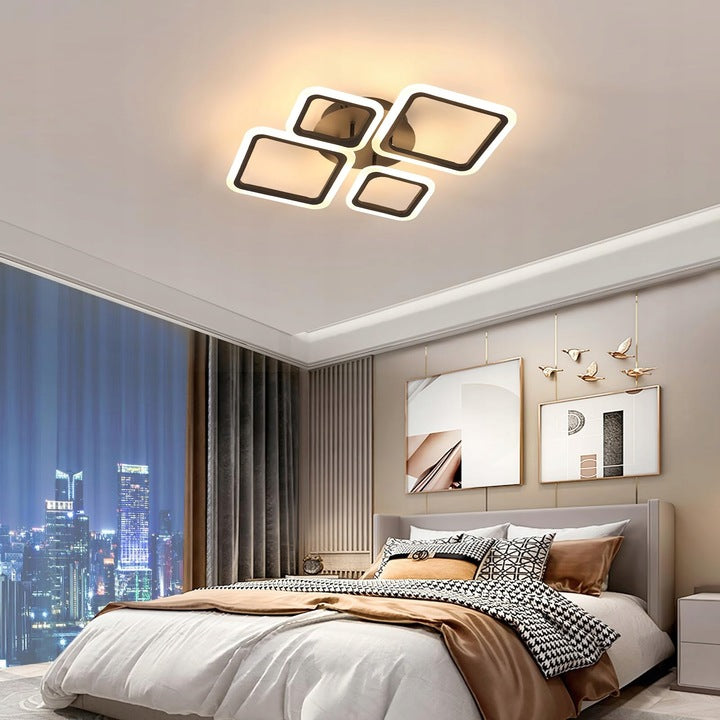 LED осветително тяло 2+2 DIAMOND Black Еквивалент 350W Дистанционно управление