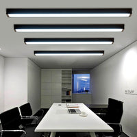 Линеен LED осветител 54W 120cm висящ/за повърхностен монтаж черен