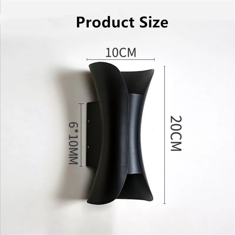 LED аплик за външен монтаж 2x5W ULTRON BLACK