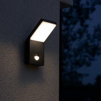 Външен LED аплик PEARL със сензор за движение, IP54, антрацит