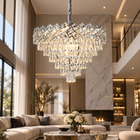 Полилей от кристал Malli Silver 60cm