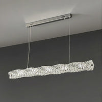 LED осветително тяло 38W Cristal WAVE сребристо с дистанционно