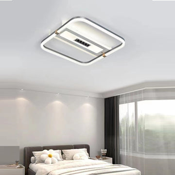 LED осветително тяло 116W Gray Square с дистанционно, еквивалент 400W