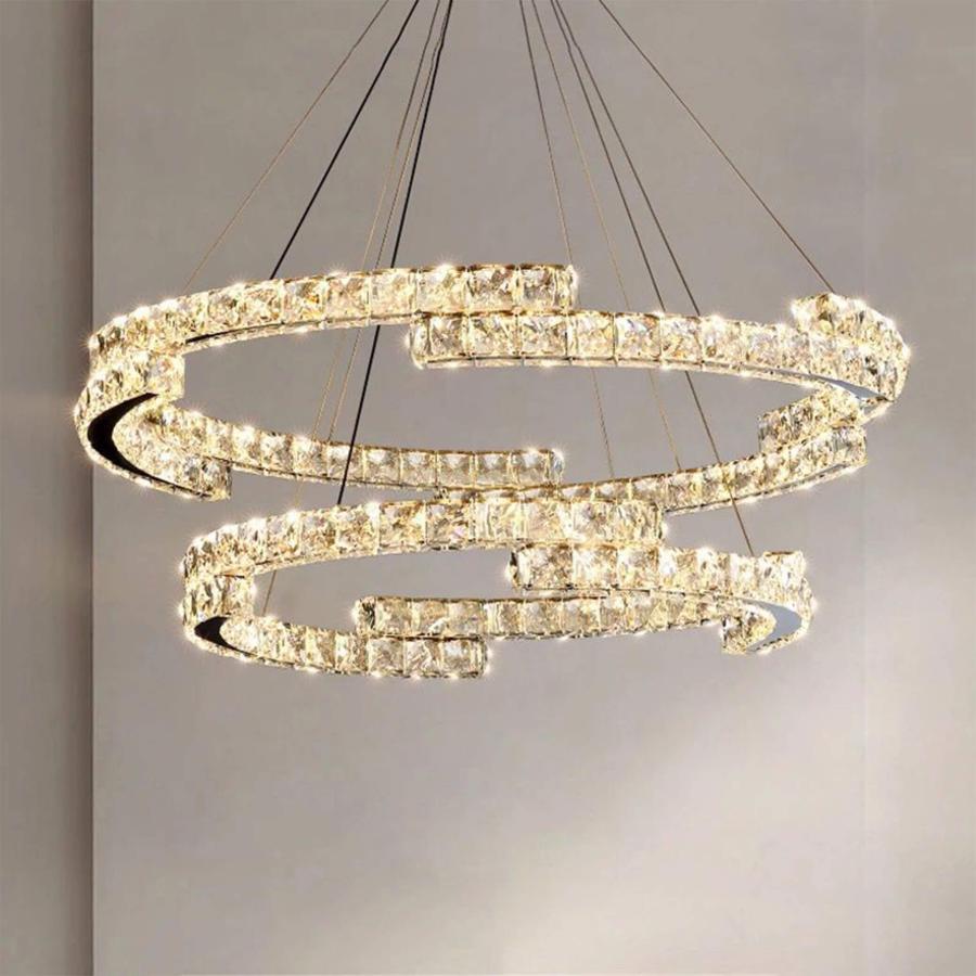 LED осветително тяло от кристал, висящо Glamorous, еквивалент 600W