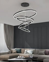 LED осветително тяло WONDERLAND Black 4 сегмента, еквивалент 1000W