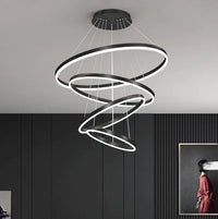 LED осветително тяло WONDERLAND Black 4 сегмента, еквивалент 1000W