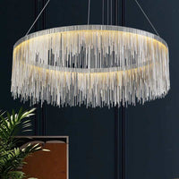 LED осветително тяло тип пендел Silver Chains Deluxe