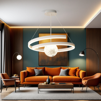 Осветително тяло LED висящо INFINITY SPHERE бяло, еквивалент 500W