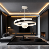 Осветително тяло LED висящо INFINITY SPHERE бяло, еквивалент 500W