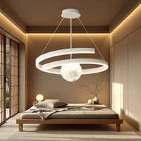 Осветително тяло LED висящо INFINITY SPHERE бяло, еквивалент 500W