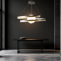 LED осветително тяло тип пендел INFINITY SPHERE черна Еквивалент 500W