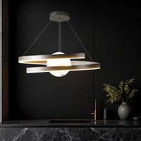 LED осветително тяло тип пендел INFINITY SPHERE черна Еквивалент 500W