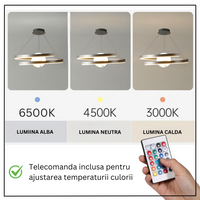 LED осветително тяло тип пендел INFINITY SPHERE черна Еквивалент 500W
