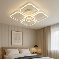 LED осветително тяло 4+1 SQUARE Бяло Еквивалент 400W Дистанционно
