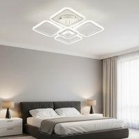 LED осветително тяло 4+1 SQUARE Бяло Еквивалент 400W Дистанционно
