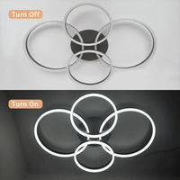 LED осветително тяло 132W 2+2 CIRCLE New Design кафяво