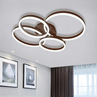 LED осветително тяло 132W 2+2 CIRCLE New Design кафяво