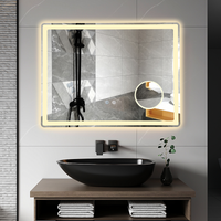 Oglinda Led 80X60Cm Lupa 3 Lumini Dezaburire Si Touch Od023 Mirror