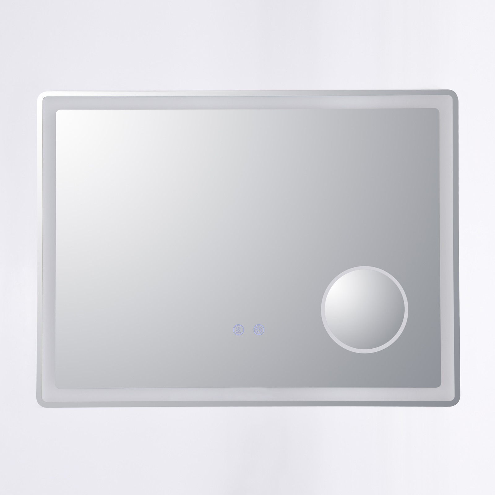 LED огледало 80x60cm, лупа, 3 вида светлина, против запотяване и Touch OD023