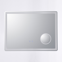 Oglinda Led 80X60Cm Lupa 3 Lumini Dezaburire Si Touch Od023 Mirror