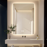 LED огледало 50x70cm, 3 вида светлина, против замъгляване и Touch OD030